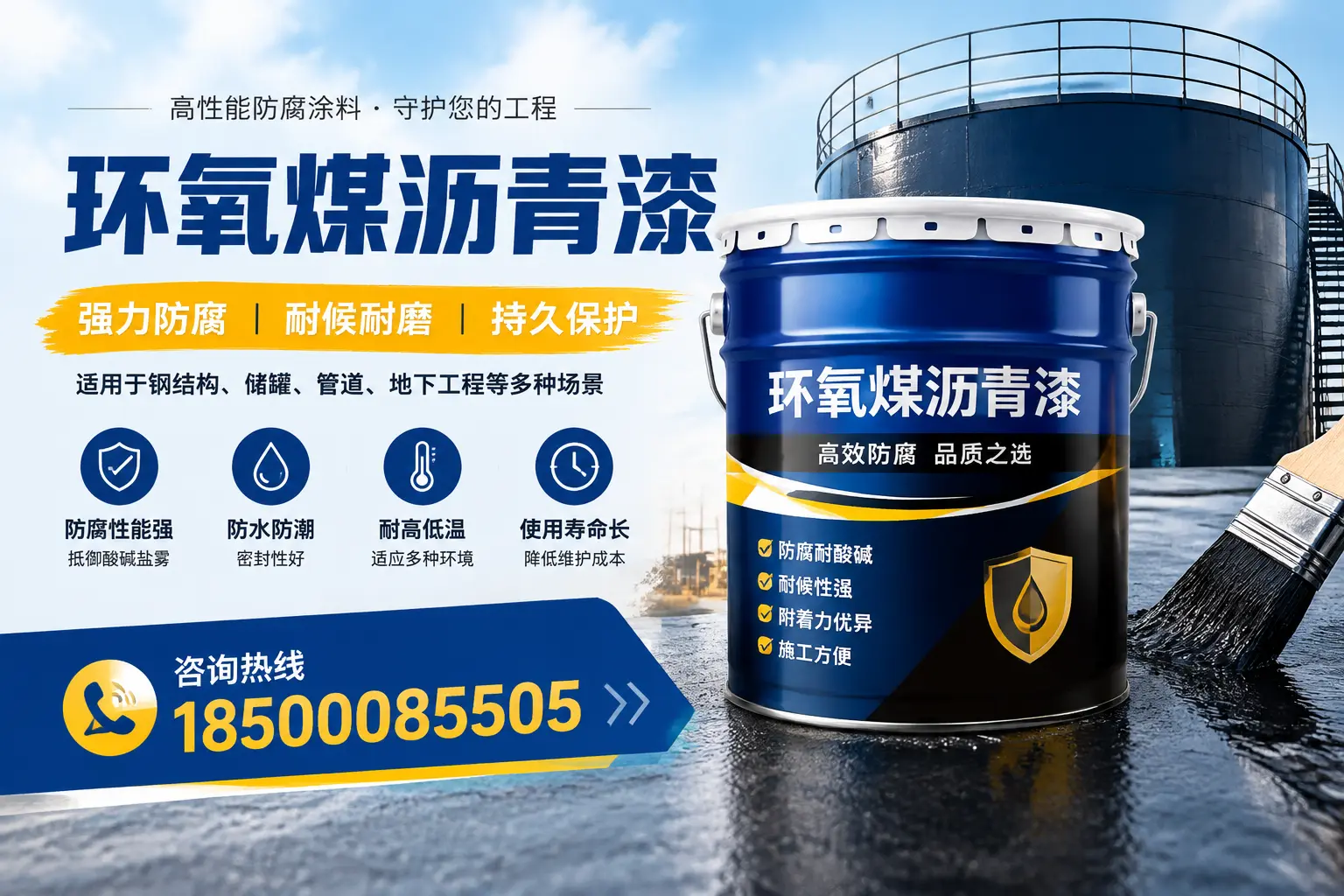 环氧煤沥青漆在工业中的应用,伊春企业的选择